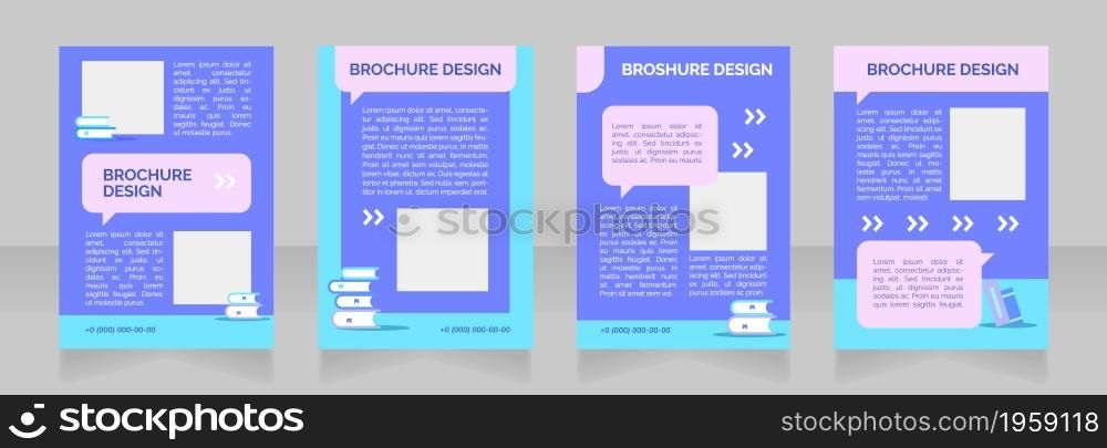 Enhancing student academic performance blank brochure layout design. Vertical poster template set with empty copy space for text. Premade corporate reports collection. Editable flyer paper pages. Enhancing student academic performance blank brochure layout design