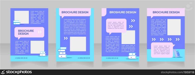 Enhancing student academic performance blank brochure layout design. Vertical poster template set with empty copy space for text. Premade corporate reports collection. Editable flyer paper pages. Enhancing student academic performance blank brochure layout design