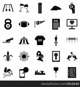 Ensign icons set. Simple set of 25 ensign vector icons for web isolated on white background. Ensign icons set, simple style