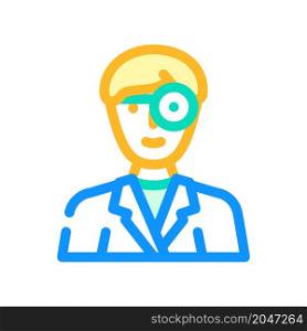 ent doctor color icon vector. ent doctor sign. isolated symbol illustration. ent doctor color icon vector illustration