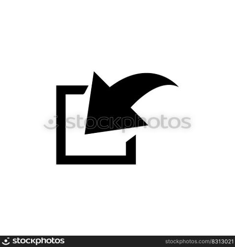 enter icon logo vector design template