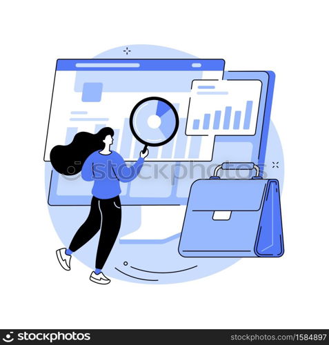 Enterprise accounting abstract concept vector illustration. Enterprise finance, IT accounting system, organization accountancy solution, business software, financial operation abstract metaphor.. Enterprise accounting abstract concept vector illustration.