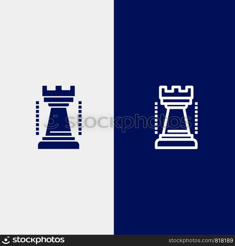 Entertainment, Games, King, Sports Line and Glyph Solid icon Blue banner