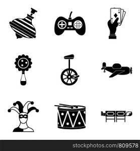 Entertainment industry icons set. Simple set of 9 entertainment industry vector icons for web isolated on white background. Entertainment industry icons set, simple style