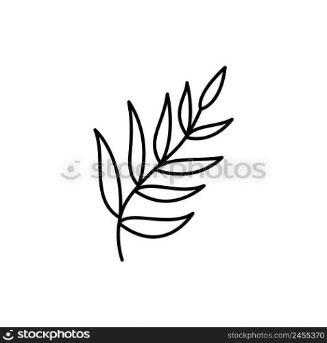 Entry of Jesus into Jerusalem. Vector Palm branch monoline icon. linear style sign for mobile concept and web design. Hebrew olive simple line. Jewish holiday symbol, logo illustration.. Entry of Jesus into Jerusalem. Vector Palm branch monoline icon. linear style sign for mobile concept and web design. Hebrew olive simple line. Jewish holiday symbol, logo illustration