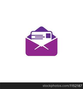Envelope Email Icon Logo Template Illustration Design