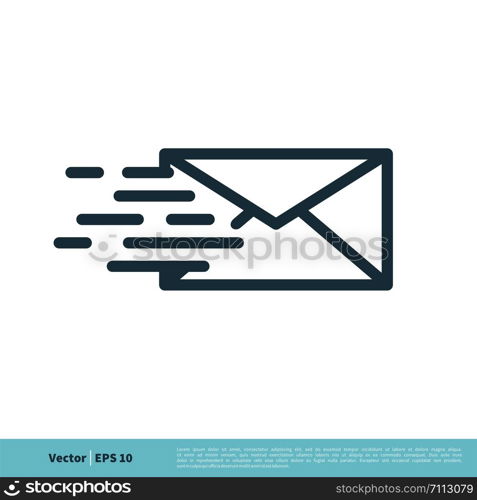 Envelope Email Icon Vector Logo Template Illustration Design. Vector EPS 10.