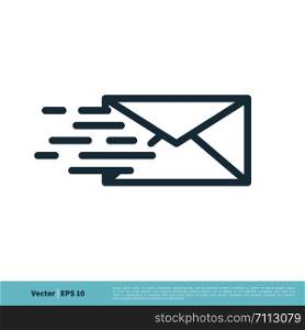 Envelope Email Icon Vector Logo Template Illustration Design. Vector EPS 10.