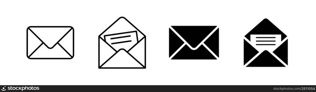 Envelope icon design element suitable for websites, print design or app