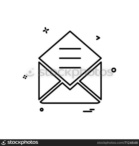Envelope icon design vector