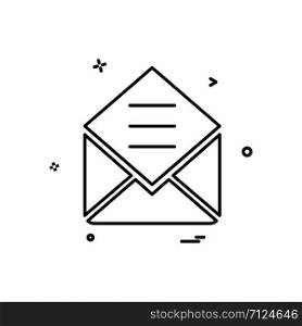 Envelope icon design vector