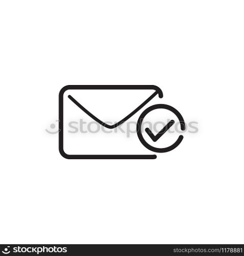 envelope icon design vector template