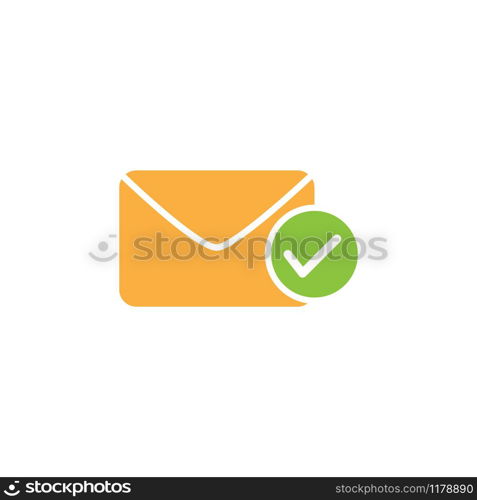 envelope icon design vector template