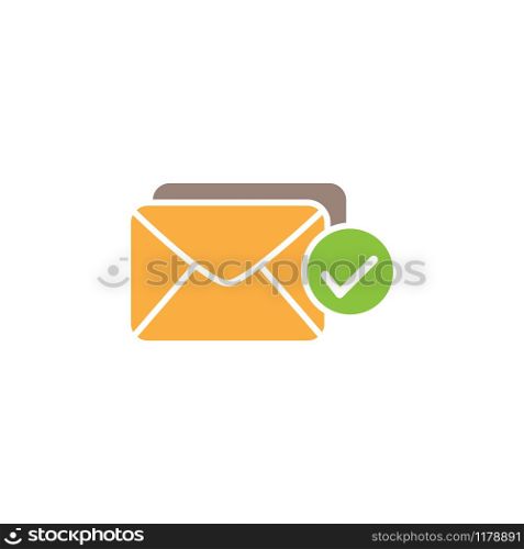 envelope icon design vector template