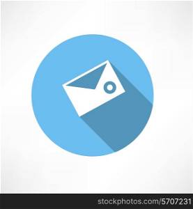 envelope icon Flat modern style vector illustration