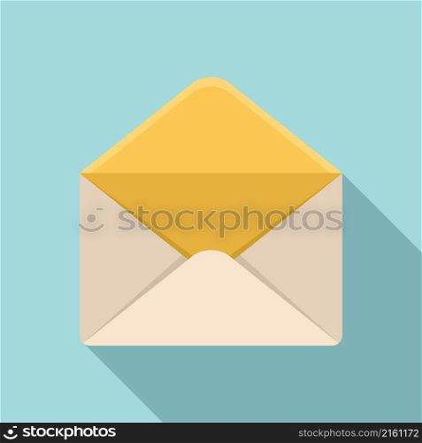 Envelope icon flat vector. Mail letter. Email paper. Envelope icon flat vector. Mail letter