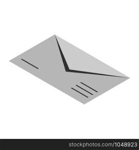 Envelope icon. Isometric of envelope vector icon for web design isolated on white background. Envelope icon, isometric style