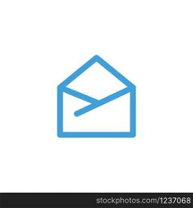 Envelope icon. Line design template. Vector illustration