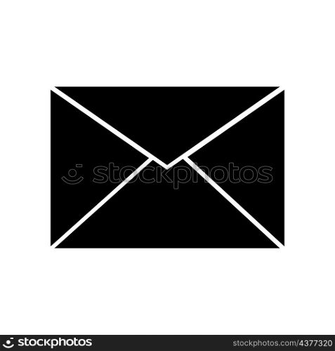 Envelope icon. Postage letter. Message sign. Black silhouette. Communication concept. Vector illustration. Stock image. EPS 10.. Envelope icon. Postage letter. Message sign. Black silhouette. Communication concept. Vector illustration. Stock image.