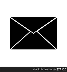 Envelope icon. Postage letter. Message sign. Black silhouette. Communication concept. Vector illustration. Stock image. EPS 10.. Envelope icon. Postage letter. Message sign. Black silhouette. Communication concept. Vector illustration. Stock image.