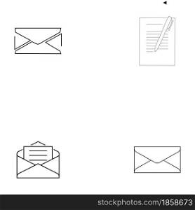 envelope icon stock illustration design