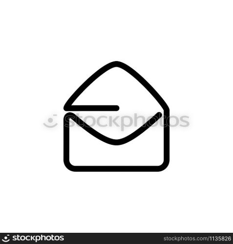 envelope icon, symbol design template