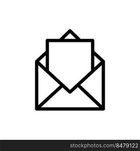 Envelope icon vector logo design template flat style