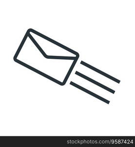 Envelope icon vector on trendy design