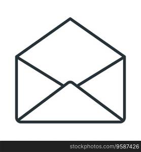 Envelope icon vector on trendy design