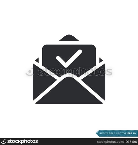 Envelope Icon Vector Template Flat Design