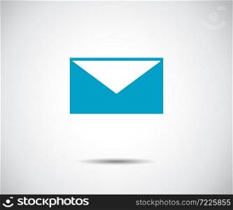 Envelope Mail icon Flat design style, vector illustration