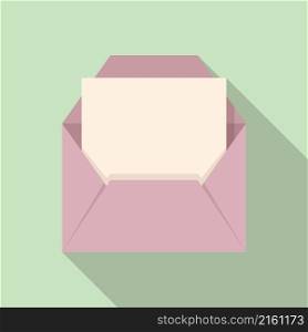 Envelope mail icon flat vector. Email letter. Paper post. Envelope mail icon flat vector. Email letter