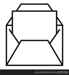Envelope mail icon outline vector. Email letter. Paper post. Envelope mail icon outline vector. Email letter