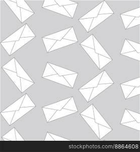 Envelope mail pattern seamless. Message letter, spam pattern, background endless. Vector art abstract unusual fashion illustration. Envelope mail pattern seamless