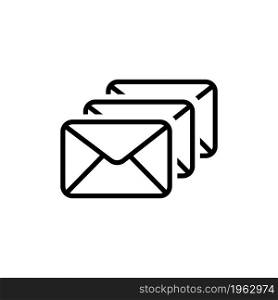 Envelope Mail vector icon. Simple flat symbol on white background. Envelope Mail Icon