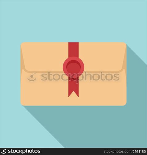 Envelope message icon flat vector. Mail letter. Email paper. Envelope message icon flat vector. Mail letter