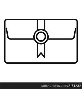 Envelope message icon outline vector. Mail letter. Email paper. Envelope message icon outline vector. Mail letter