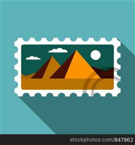 Envelope timbre icon. Flat illustration of envelope timbre vector icon for web design. Envelope timbre icon, flat style