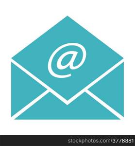 envelope with electronic mail sign, vector illustration
