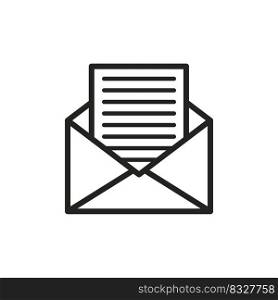envelope with letter icon. Email icon. Communication, internet concept. Vector illustration. stock image. EPS 10.. envelope with letter icon. Email icon. Communication, internet concept. Vector illustration. stock image. 