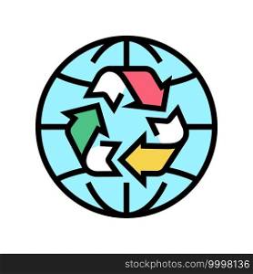 environment ecosystem color icon vector. environment ecosystem sign. isolated symbol illustration. environment ecosystem color icon vector illustration