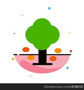 Environment, Forest, Green, Summer, Tree Abstract Flat Color Icon Template