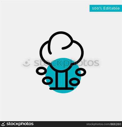 Environment, Forest, Green, Summer, Tree turquoise highlight circle point Vector icon