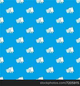 Environment protection pattern vector seamless blue repeat for any use. Environment protection pattern vector seamless blue