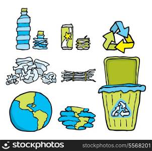 Environmental conservation / Recycling set