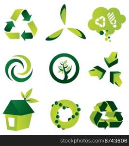 Environmental design elements. A set of nine environmental design elements