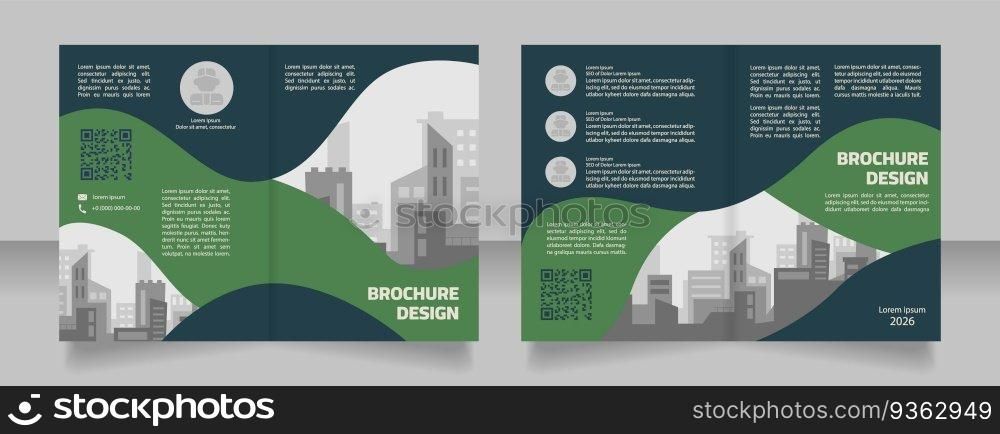 Environmental designers and architects blank brochure design. Template set with copy space for text. Premade corporate reports collection. Editable 4 paper pages. Myriad Pro, Cairo fonts used. Environmental designers and architects blank brochure design