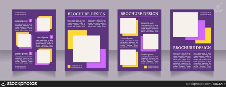 Environmental issues and solutions blank brochure layout design. Vertical poster template set with empty copy space for text. Premade corporate reports collection. Editable flyer paper pages. Environmental issues and solutions blank brochure layout design