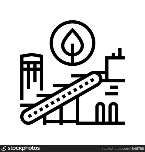environmental technologies line icon vector. environmental technologies sign. isolated contour symbol black illustration. environmental technologies line icon vector illustration
