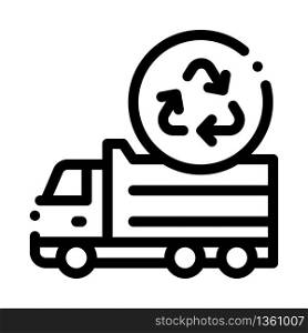 environmental truck icon vector. environmental truck sign. isolated contour symbol illustration. environmental truck icon vector outline illustration